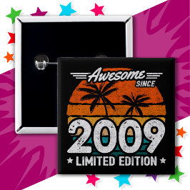 Geboren 2009 Limited Edition Retro Phantastisch se Button