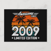 Geboren 2009 Limited Edition Retro Phantastisch se Postkarte (Vorderseite)