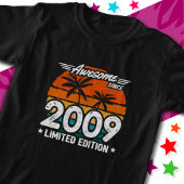 Geboren 2009 Limited Edition Retro Phantastisch se T-Shirt