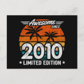 Geboren 2010 Limited Edition Retro Phantastisch se Postkarte (Vorderseite)