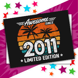 Geboren 2011 Limited Edition Retro Phantastisch se Postkarte