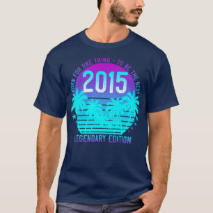 Geboren 2015 Vintager Geburtstag 6. Ästhetischer S T-Shirt