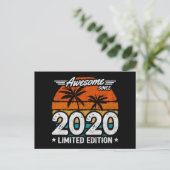 Geboren 2020 Limited Edition Retro Phantastisch se Postkarte (Stehend Vorderseite)