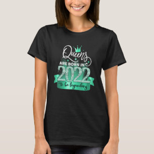 Geboren 2022 I Black Turquoise Party Outfit & Acce T-Shirt