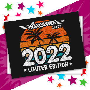 Geboren 2022 Limited Edition Retro Phantastisch se Postkarte