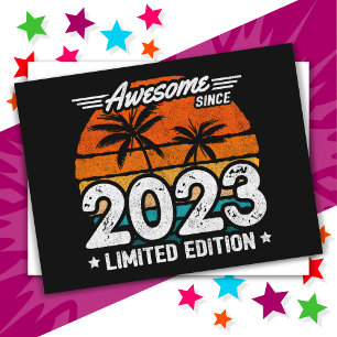 Geboren 2023 Limited Edition Retro Phantastisch se Postkarte