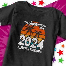 Geboren 2024 Limited Edition Retro Phantastisch se Baby T-shirt
