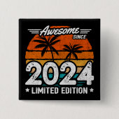 Geboren 2024 Limited Edition Retro Phantastisch se Button (Vorderseite)