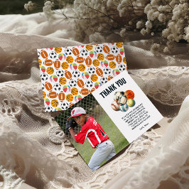 Geboren 2 Ball Sport Themenjunge 2. Geburtstag Par Dankeskarte