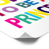 Geboren A Princess (Standardbildformat) Poster (Ecke)