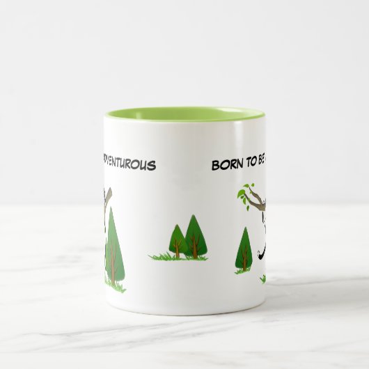 Geboren, abenteuerliche Katzenbaume zu sein, die F Zweifarbige Tasse (Mittel)