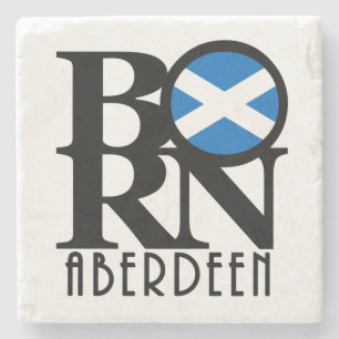GEBOREN Aberdeeen Steinuntersetzer