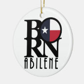 GEBOREN Abilene Texas Keramik Ornament (Links)
