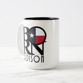 GEBOREN Addison Texas 15oz Zweifarbige Tasse (Vorderseite Links)