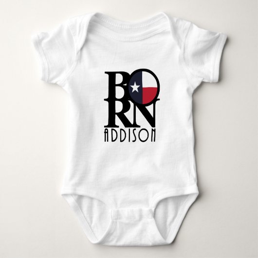 GEBOREN Addison Texas Baby Strampler (Vorderseite)