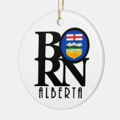 GEBOREN Alberta Kanada Keramik Ornament (Links)