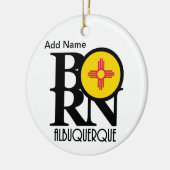 GEBOREN Albuquerque Custom Keramik Ornament (Links)