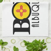 GEBOREN Albuquerque Geschirrtuch (Gefaltet)