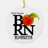 GEBOREN Alpharetta Georgia Keramik Ornament (Vorne)