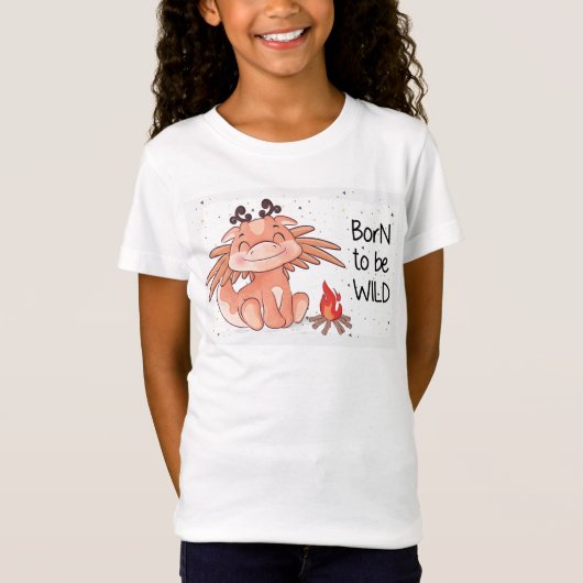 Geboren als Wilddrache T-Shirt (Vorderseite)