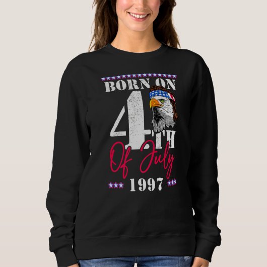 Geboren am 4. Juli 1999 Sweatshirt (Vorderseite)