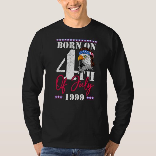 Geboren am 4. Juli 1999 T-Shirt (Vorderseite)
