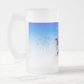 Geboren am 4. Juli Happy Birthday Mattglas Bierglas (Links)