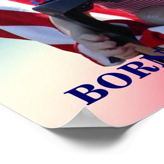 GEBOREN AM 4. JULI POSTER (Ecke)