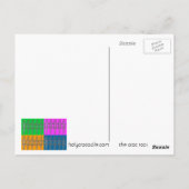 geboren am 4. Juli Postkarte (Rückseite)