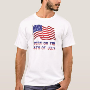 geboren am 4. Juli T-Shirt