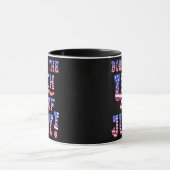 Geboren am 4. Juli USA Patriotic Flag Tasse (Zentrum)