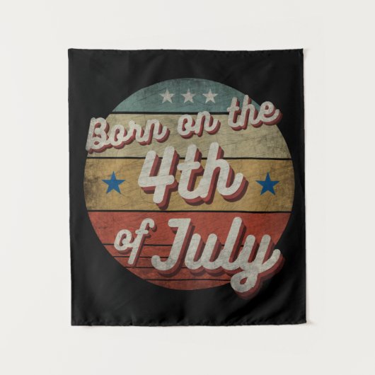 GEBOREN AM 4. JULI WANDTEPPICH (Vorderseite)