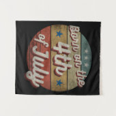 GEBOREN AM 4. JULI WANDTEPPICH (Vorderseite (Horizontal))