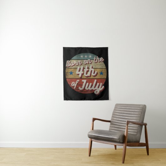 GEBOREN AM 4. JULI WANDTEPPICH (Beispiel)