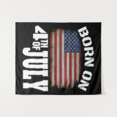 GEBOREN AM 4. JULI WANDTEPPICH (Vorderseite (Horizontal))