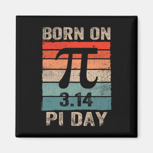 Geboren am Pi Day Geburtstag 2025 Happy Pi Day Mat Magnet