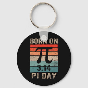 Geboren am Pi Day Geburtstag 2025 Happy Pi Day Mat Schlüsselanhänger