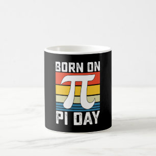 Geboren am Pi Day Geburtstag Mathematik Mathematik Kaffeetasse