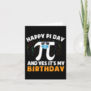 Geboren am Pi Day Geburtstag Shirt Jungs Happy Bir Karte