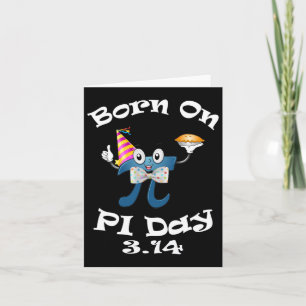 Geboren am Pi Tag 3.14 März 14. Geburtstag Funny Karte
