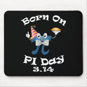 Geboren am Pi Tag 3.14 März 14. Geburtstag Funny Mousepad