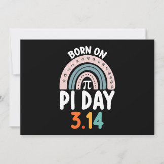 Geboren am Pi-Tag Geburtstag Math Funny Einladung