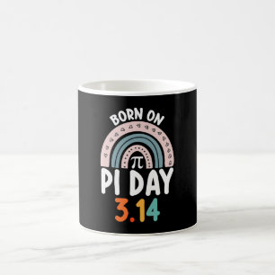 Geboren am Pi-Tag Geburtstag Math Funny Kaffeetasse