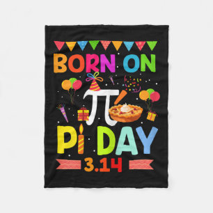 Geboren am Pi-Tag Geburtstag Mathematiklehrer 3.14 Fleecedecke