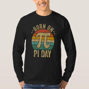 Geboren am Pi-Tag Mathematik Gleichungen Vintag Su T-Shirt