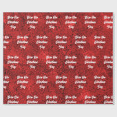 Geboren am Weihnachtsmarkt Geschenkpapier (Flach)