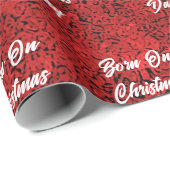 Geboren am Weihnachtsmarkt Geschenkpapier (Rolleneckpunkt)