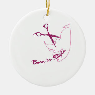 Geboren anzureden keramikornament