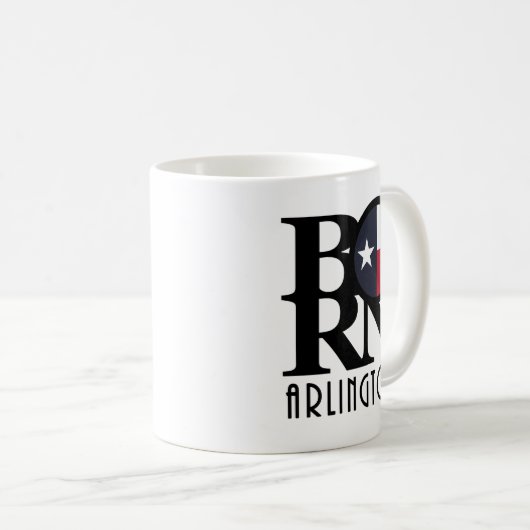 GEBOREN Arlington Texas 11oz Kaffeetasse (VorderseiteRechts)