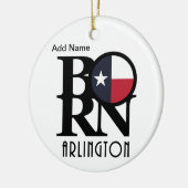 GEBOREN Arlington Texas Keramik Ornament (Links)